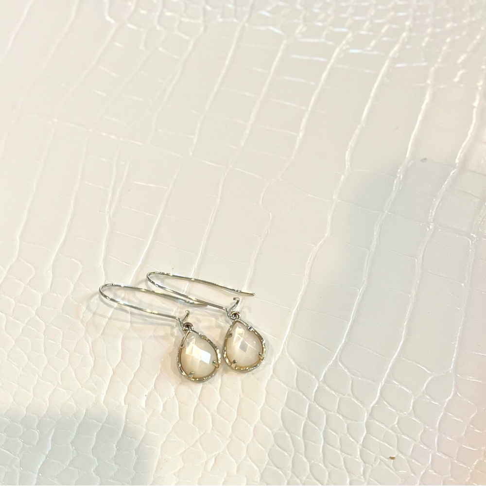 Kendra Scott Pearl Like Drop Earrings